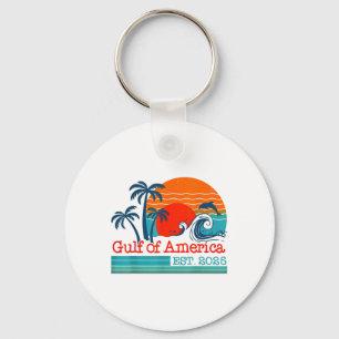 Retro Vintage Gulf Of Us America 2025 American Fla Key Ring