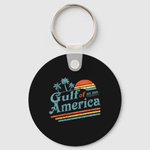 Retro Vintage Gulf Of Us America 2025 American Fla Key Ring