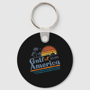 Retro Vintage Gulf Of Us America 2025 American Fla Key Ring