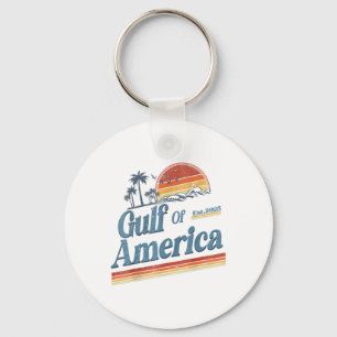 Retro Vintage Gulf Of Us America 2025 American Fla Key Ring