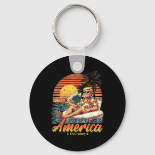 Retro Vintage Gulf Of Us America 2025 American Fla Key Ring