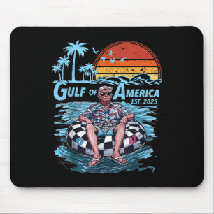 Retro Vintage Gulf Of Us America 2025 American Fla Mouse Pad