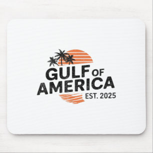 Retro Vintage Gulf Of Us America 2025 American Fla Mouse Pad