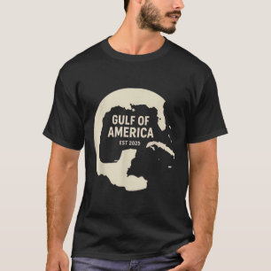 Retro Vintage Gulf Of Us America 2025 American Fla T-Shirt