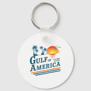 Retro Vintage Gulf Of Us America 2025 American Gif Key Ring