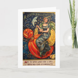 Retro Vintage Halloween Joyful Halloween Card