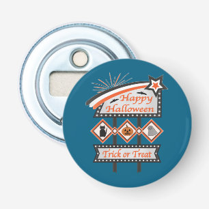 Retro Vintage Halloween Sign – Trick or Treat Bottle Opener