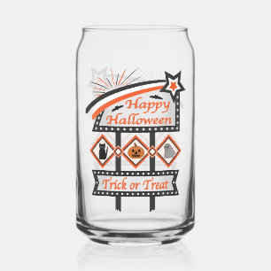 Retro Vintage Halloween Sign – Trick or Treat Can Glass