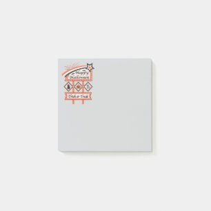 Retro Vintage Halloween Sign – Trick or Treat Post-it Notes