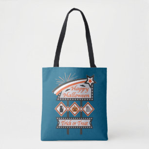 Retro Vintage Halloween Sign – Trick or Treat Tote Bag