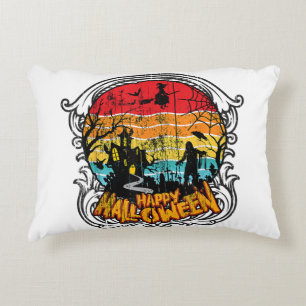 Retro Vintage Halloween - Vintage Halloween Decorative Cushion