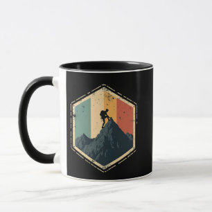 Retro Vintage Hiking Trail Camping Lover Mug