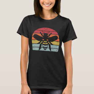 Retro Vintage Honey Bee Sunset Beekeeper T-Shirt