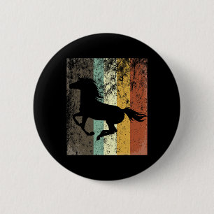 Retro Vintage Horse Lover Gift Horseback Riding 6 Cm Round Badge