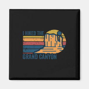 Retro Vintage I Hiked The Grand Canyon Hiking Nati Magnet