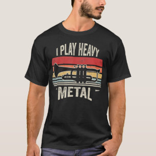 Retro Vintage I Play Heavy Metal Trumpet Player T-Shirt