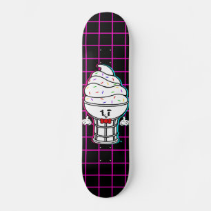 Retro Vintage Ice Cream Cone Skateboard deck