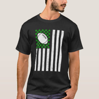 Retro Vintage Irish USA Flag Sport Rugby St.Patric T-Shirt
