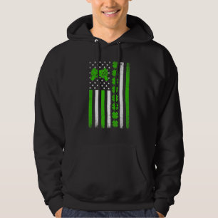 Retro Vintage Irish Usa Flag Sport Video Game St P Hoodie