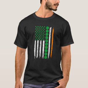 Retro Vintage Irish USA Flag Sport Volleyball St.P T-Shirt