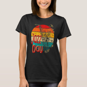 Retro Vintage Jazz  Jazz Musician Outfit Time To J T-Shirt