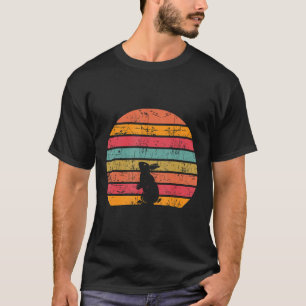 Retro Vintage Just A Rabbits Lover Present T-Shirt