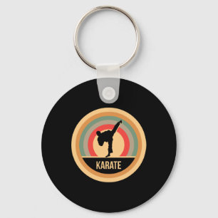 Retro Vintage Karate Gift For Karateka And Martial Key Ring