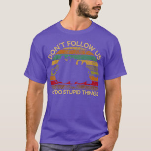 Retro Vintage kayaking canoe River rafting funny T-Shirt