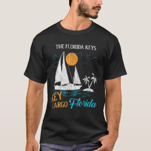Retro Vintage Key Largo Family Vacation Matching F T-Shirt