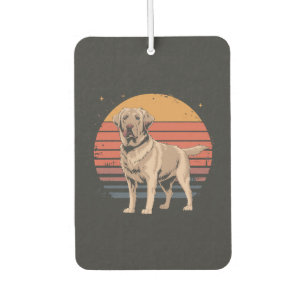 Retro Vintage Labrador Retriever Dog Lover Gifts Car Air Freshener