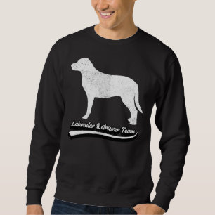 Retro Vintage Labrador Retriever Team Dog Breeds Sweatshirt