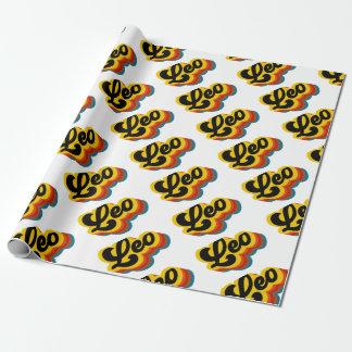 Retro Vintage Leo Wrapping Paper