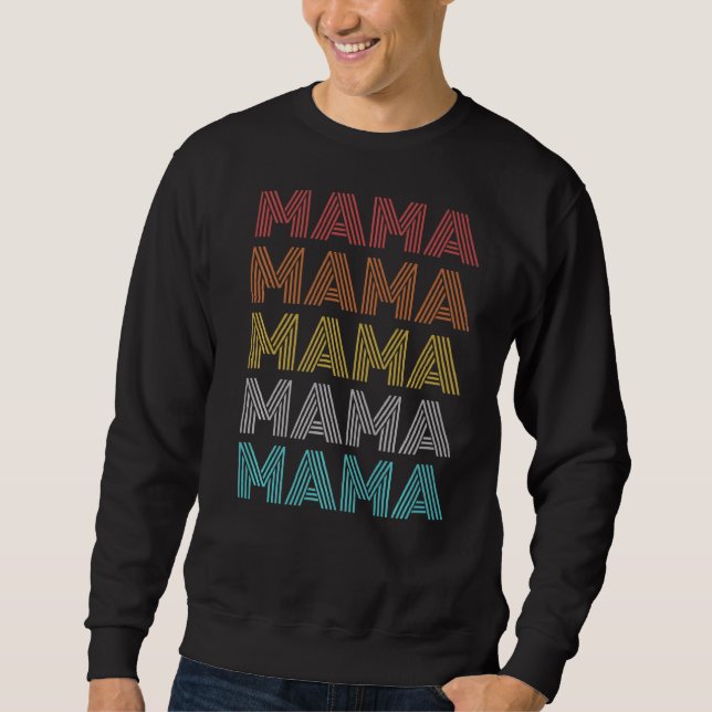 Retro Vintage Mama Sweatshirt (Front)