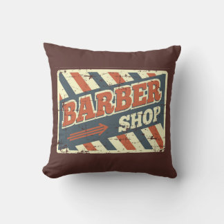 Retro Vintage Man Cave Rustic Barber Arrow Cushion