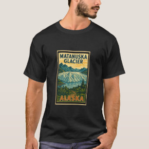 Retro Vintage Matanuska Glacier Alaska AK Anchorag T-Shirt