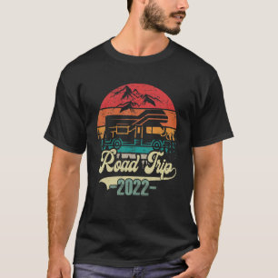 Retro Vintage Matching Family 2022 Road Trip T-Shirt