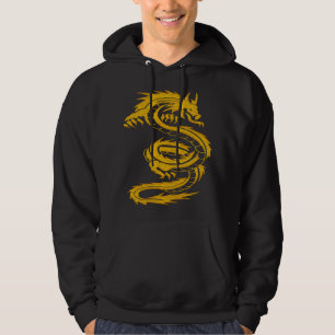 Retro Vintage Men's Graphic Dragon Hoodie