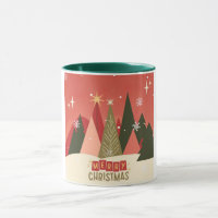 Retro/Vintage Merry Christmas tree