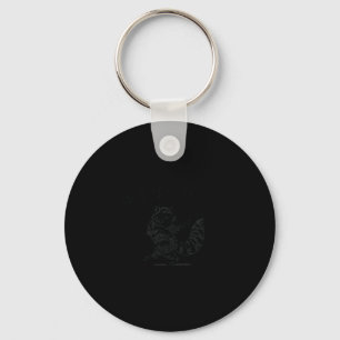 Retro vintage mildly feral raccoon funny key ring