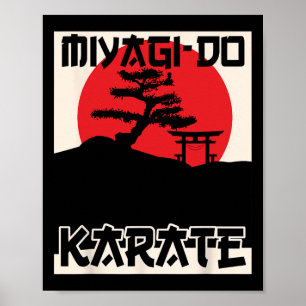 Retro Vintage Miyagi-do Karate Life Bonsai Tree Ma Poster