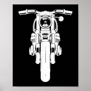Retro Vintage Motorcycle I love my Motorbik Poster