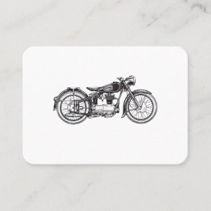 Retro Vintage Motorcycle _ I Love My Motorcycle Business Card