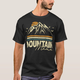 Retro Vintage Mountain Mama Life Cute Mum Hiking G T-Shirt