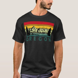Retro Vintage Mountains Nature Hiking T-Shirt