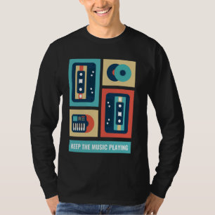 Retro Vintage Music 80s Hip Hop Cassette Tape Gift T-Shirt
