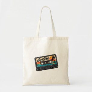 Retro Vintage Music Cassette Graphic – Classic 80s Tote Bag