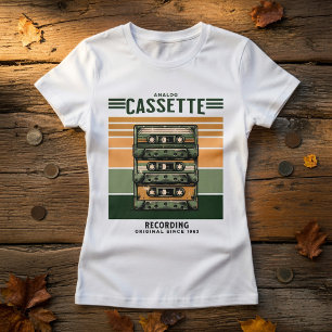 Retro Vintage Music Cassette Tape T-Shirt