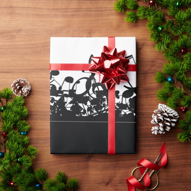 Retro Vintage Music Note Wrapping Paper (Holiday Gift)