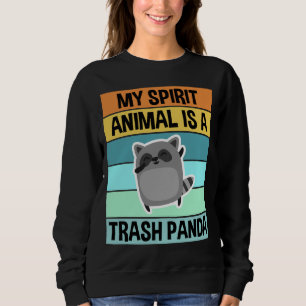 Retro Vintage My Spirit Animal Is A Trash Panda Ra Sweatshirt