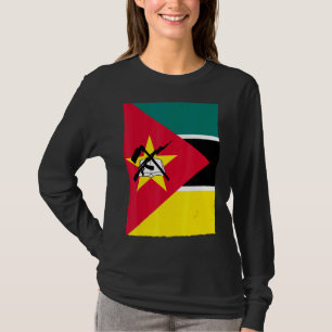 Retro Vintage National Flag Mozambique T-Shirt